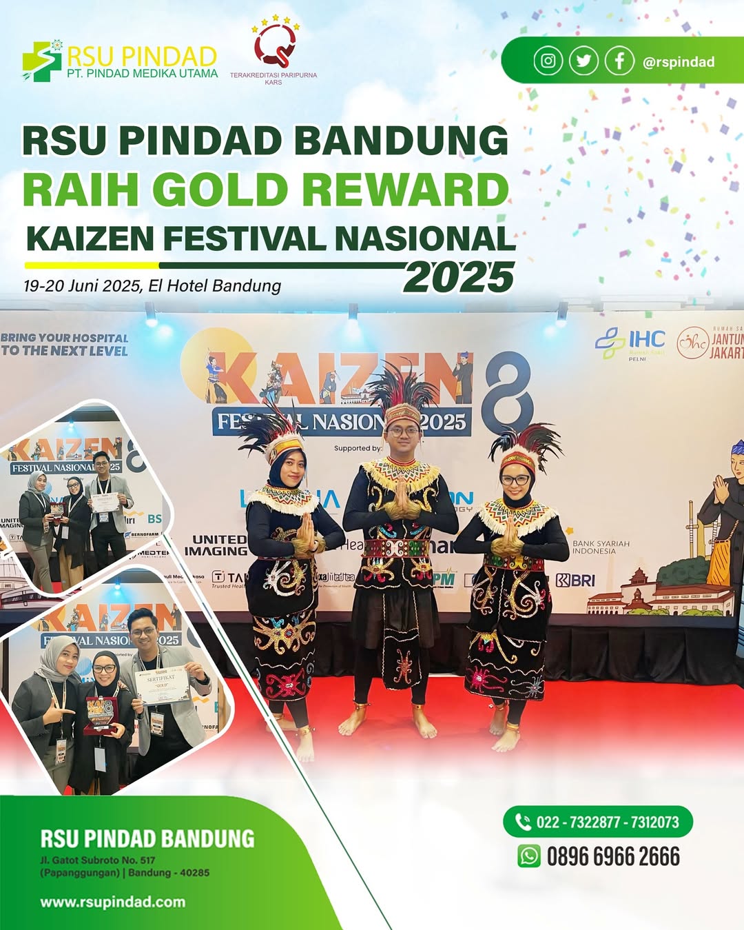 RSU Pindad Raih Gold Reward KAIZEN FESTIVAL NASIONAL 2025