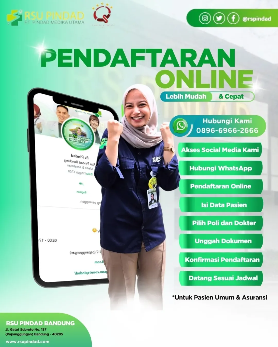 Pendaftaran pasien kini lebih Mudah!